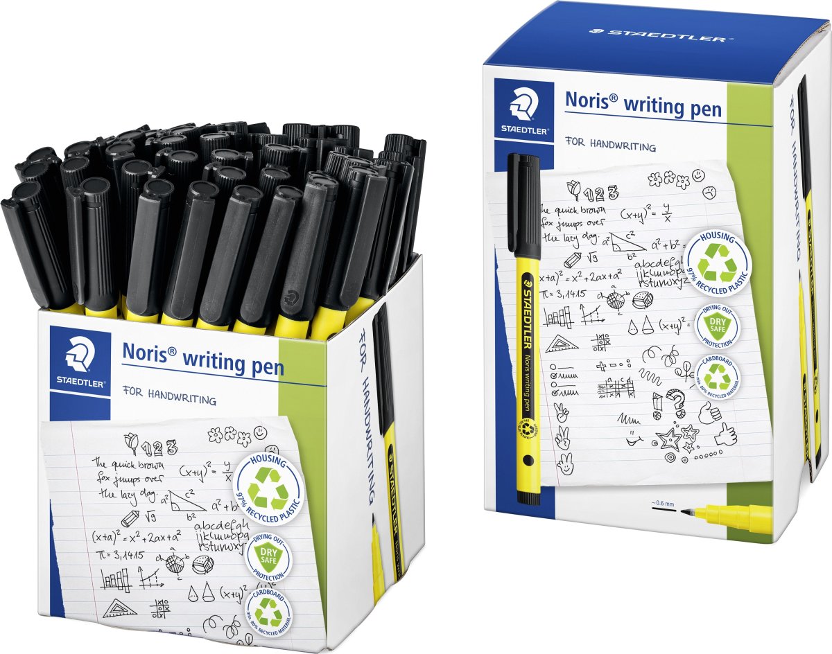Staedtler Noris 307 Fineliner | Svart | 50 st.