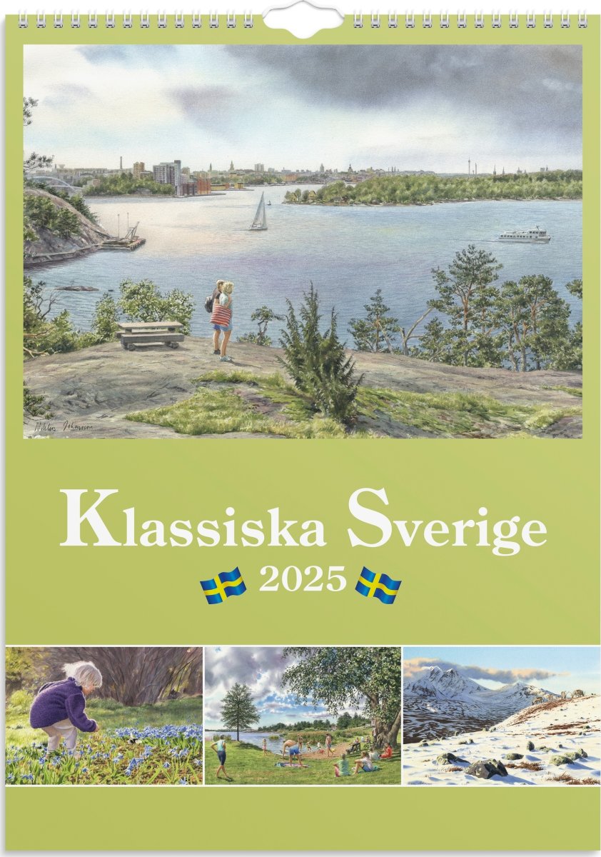 Burde 2025 Väggkalender, Klassiska Sverige