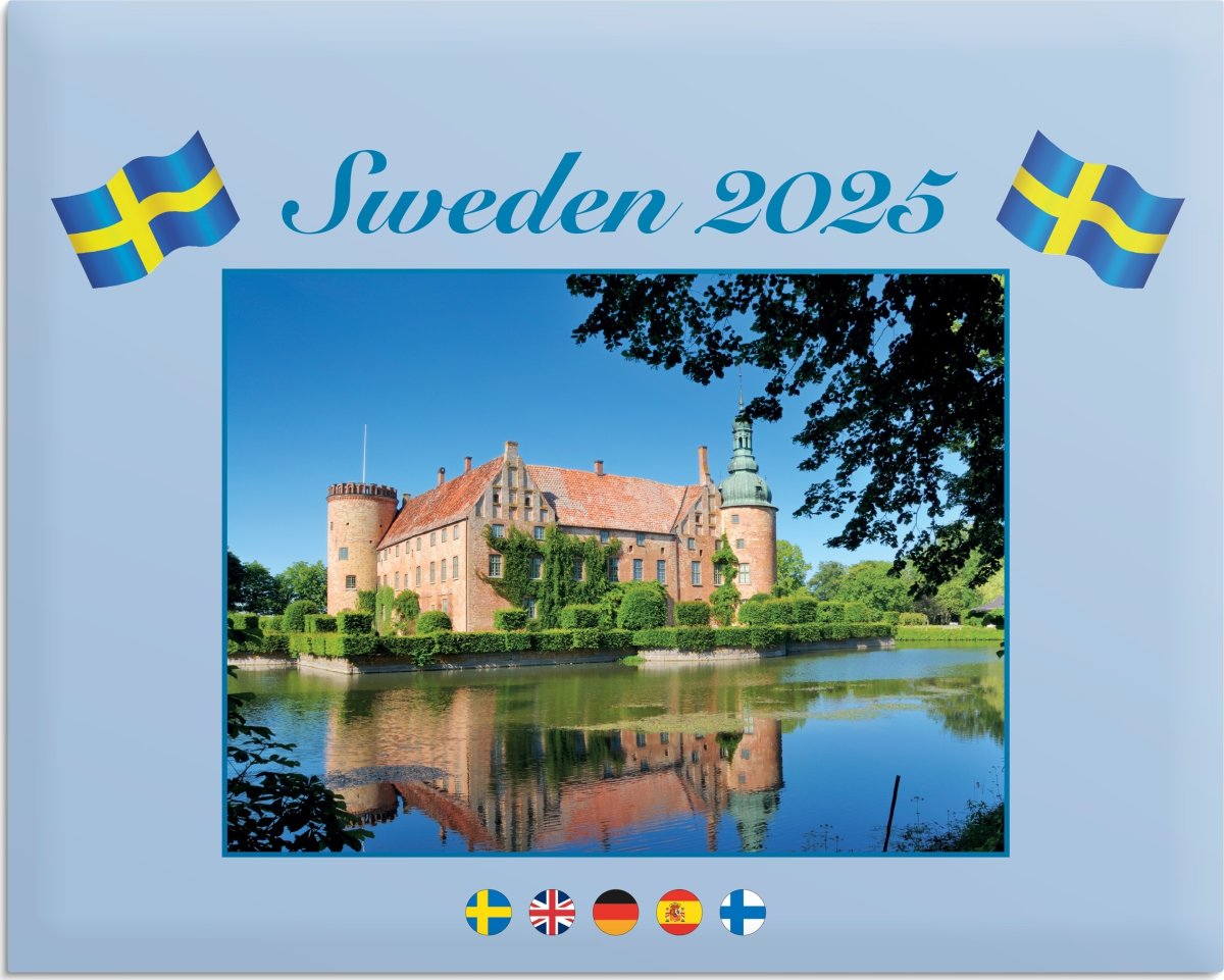 Burde 2025 Väggkalender, Sweden, med kuvert