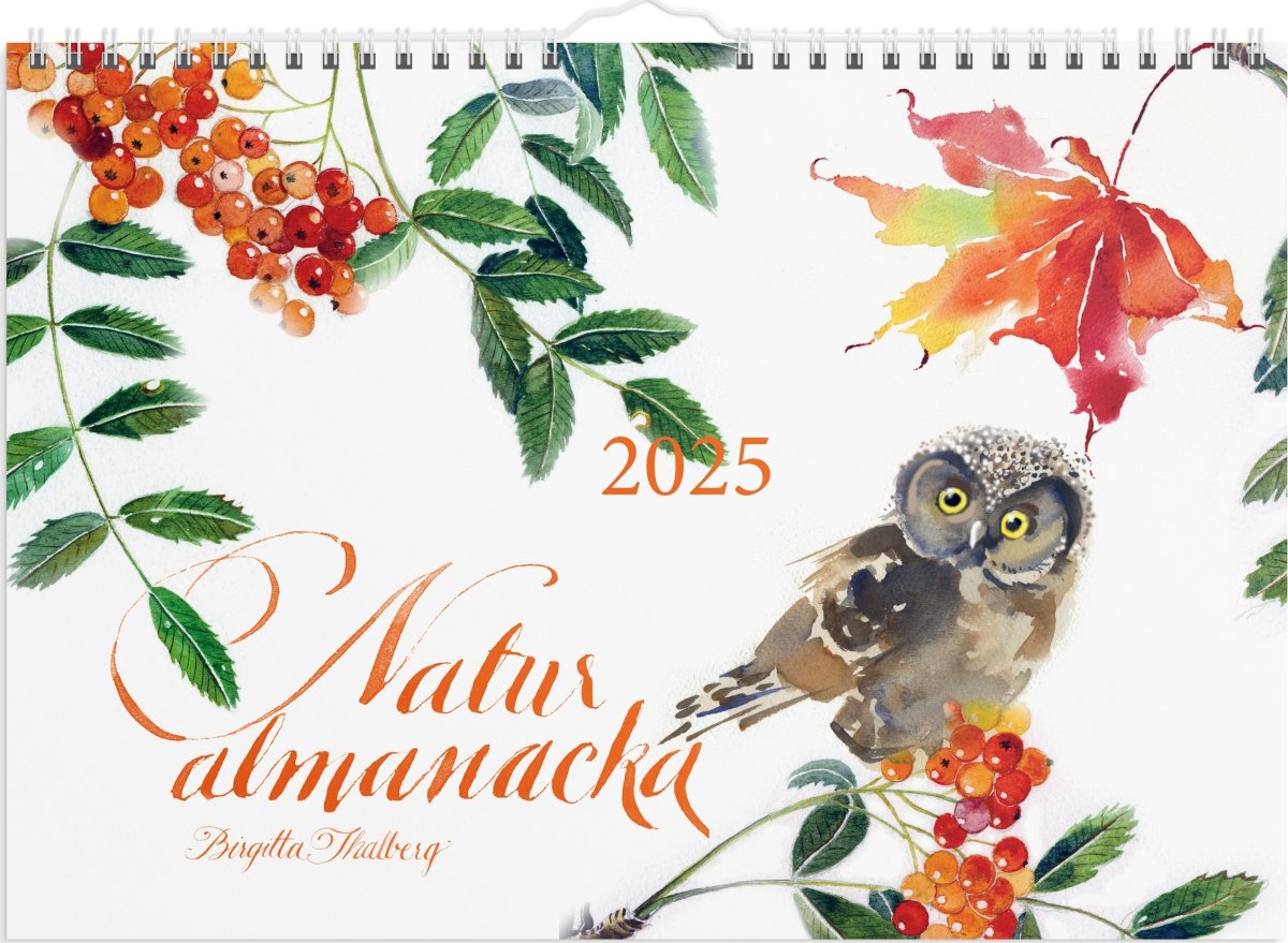 Burde 2025 Väggkalender, Naturalmanacka