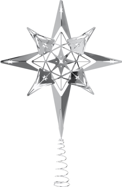 Karen Blixen Top Star H32 cm, silver