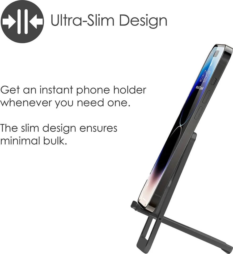 DESIRE2 Mobilhållare Ultratunn Aluminium, Mörkgrå