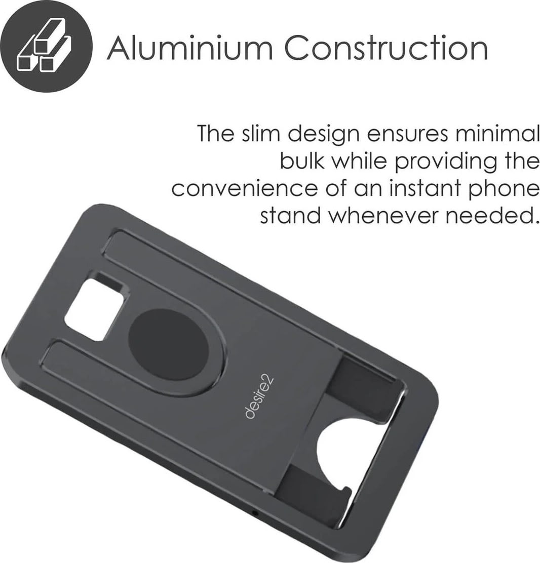 DESIRE2 Mobilhållare Ultratunn Aluminium, Mörkgrå