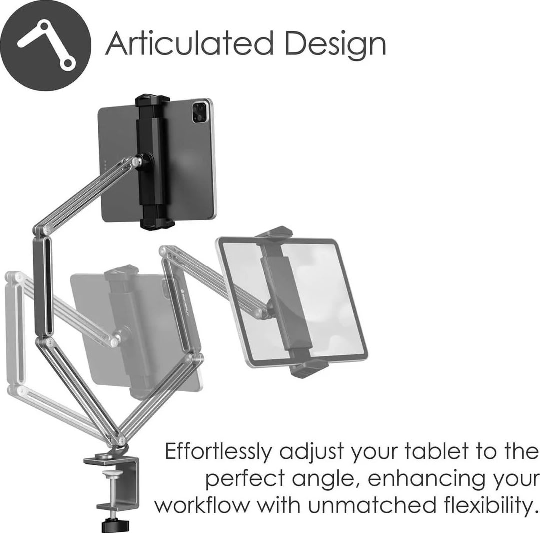 DESIRE2 Tablet Hållare Armfäste för 12,9", Silver