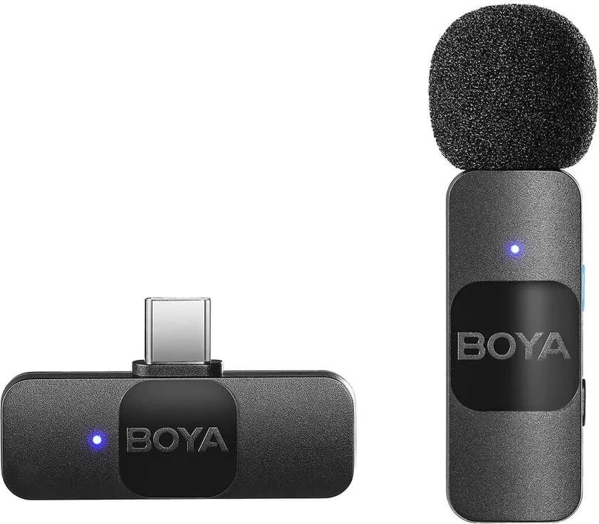 BOYA Trådlös mikrofon x1 BY-V10 Mini 3,5 mm USB-C