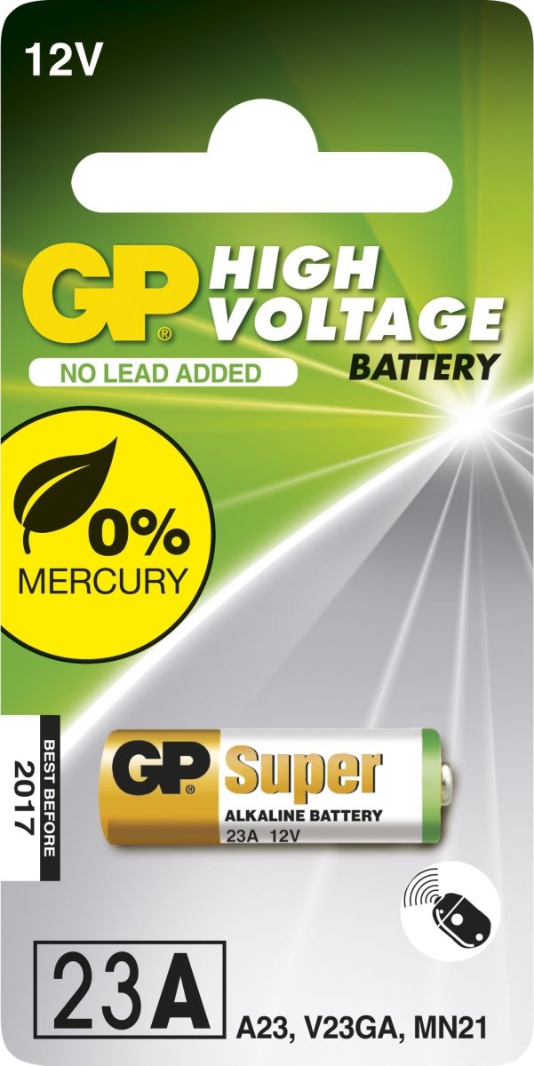 GP Super Alkaline 12V batteri 23A/V23GA/MN21, 1 pk