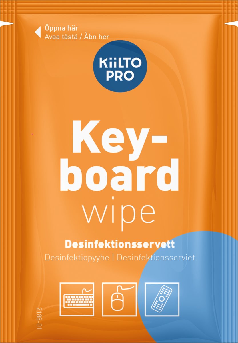 Killto Pro Keyboard Wipes 62% | 80 wipes