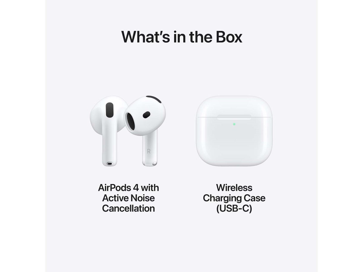 Apple AirPods (4:e gen) hörlurar med ANC, vit