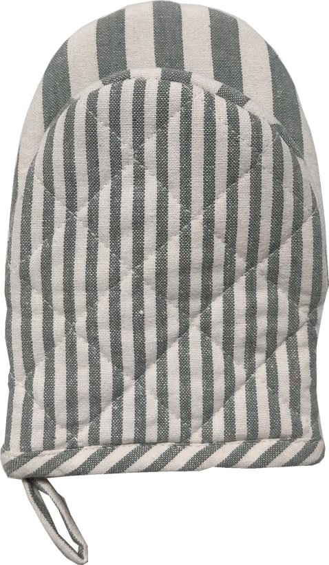 Engholm Mini grillhandske, mörkgrå randig