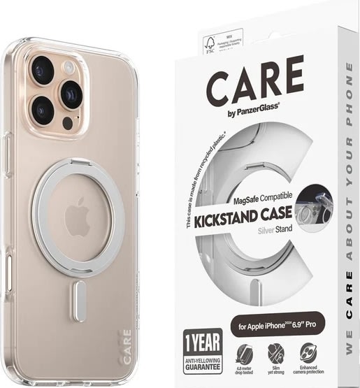 CARE iPhone 16 Pro Max-fodral MagSafe, transparent