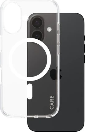 PanzerGlass skal för iPhone 16, transparent