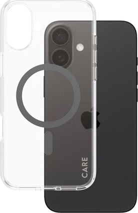 PanzerGlass cover iPhone 16 plus svart, transparen