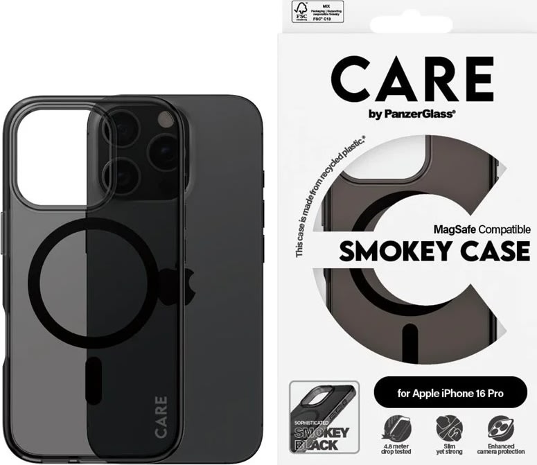 PanzerGlass magsafe cover iPhone 16 pro, svart