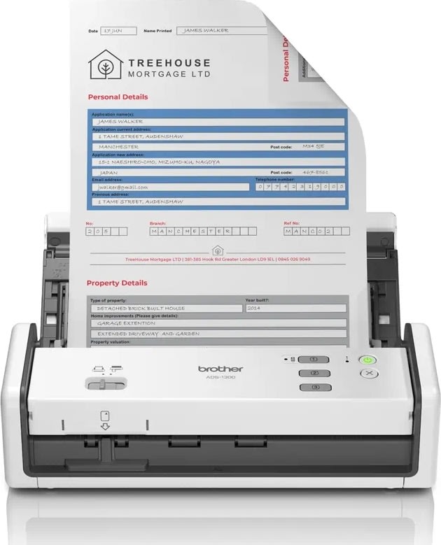 Brother ADS-1300 A4 mobil dokumentskanner