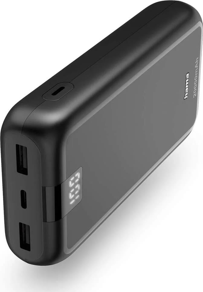 HAMA Powerbank prestanda 20000mAh, svart