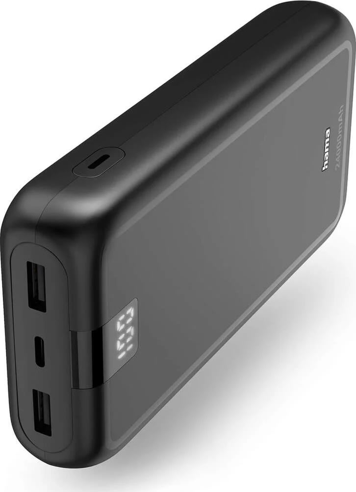 HAMA Powerbank prestanda 24000mAh, svart