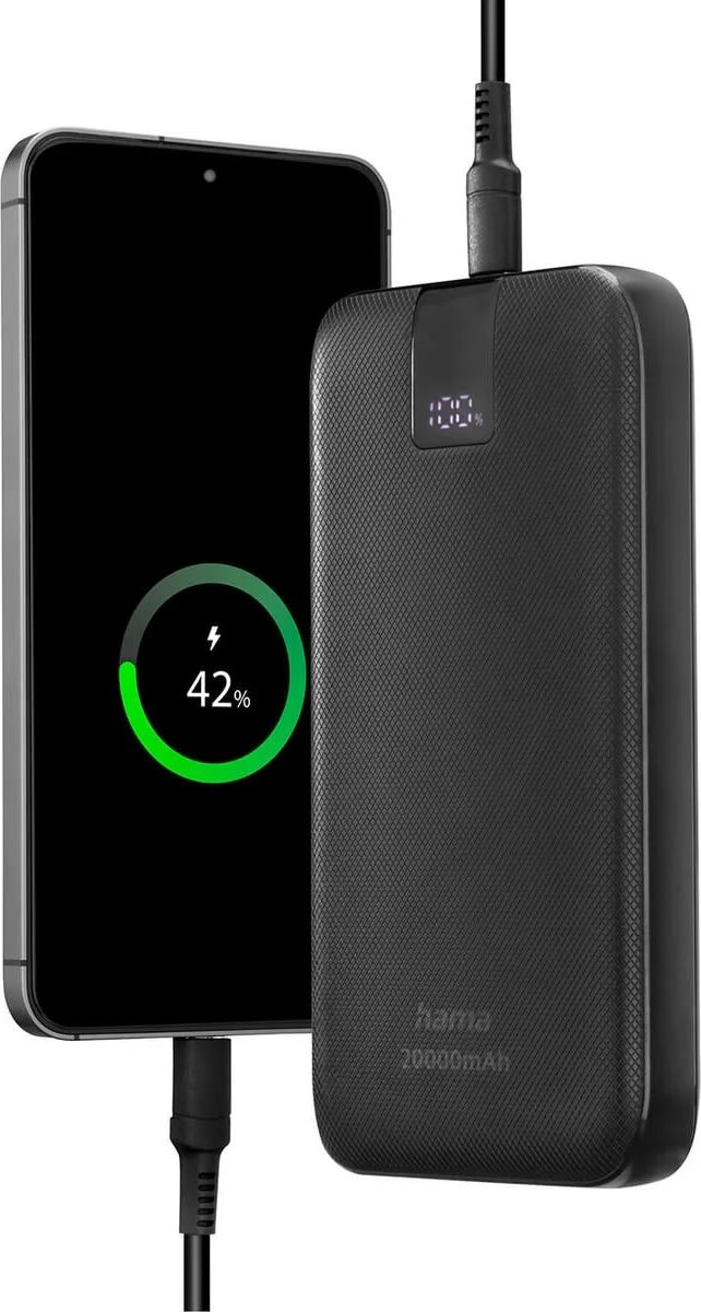 HAMA Powerbank PD 20000mAh, svart