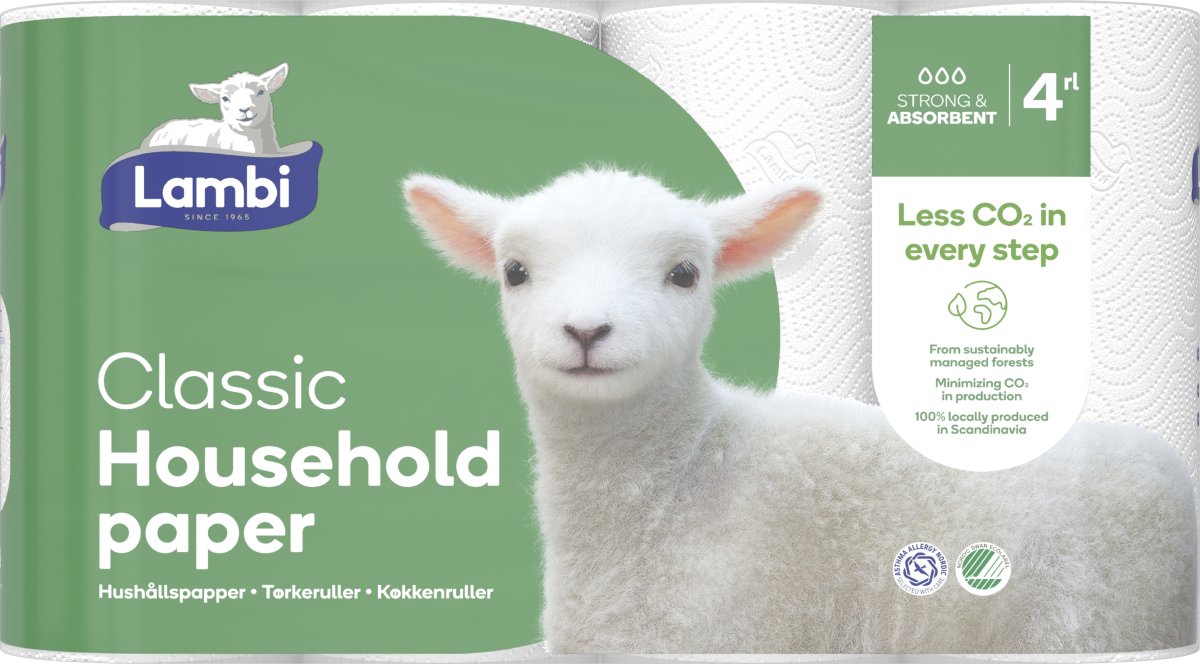 Lambi Hushållspapper, 2-lagers, 20 rullar