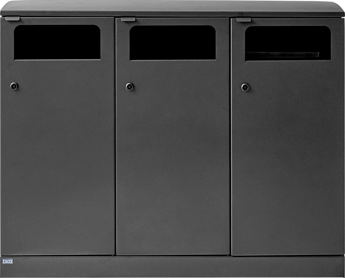 Bica 713 Avfallsstation för utomhusbruk 3x100 L