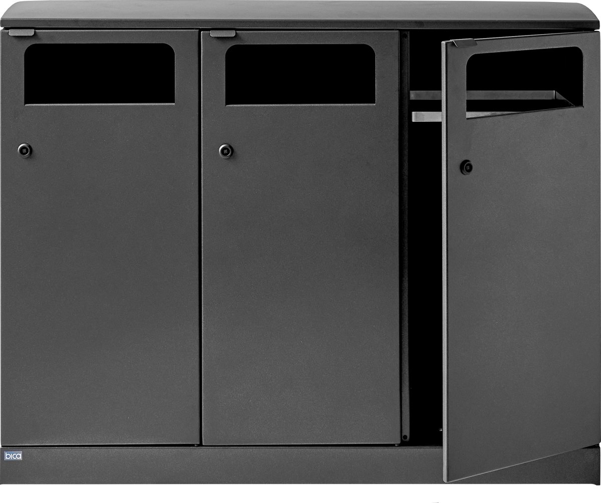 Bica 713 Avfallsstation för utomhusbruk 3x100 L