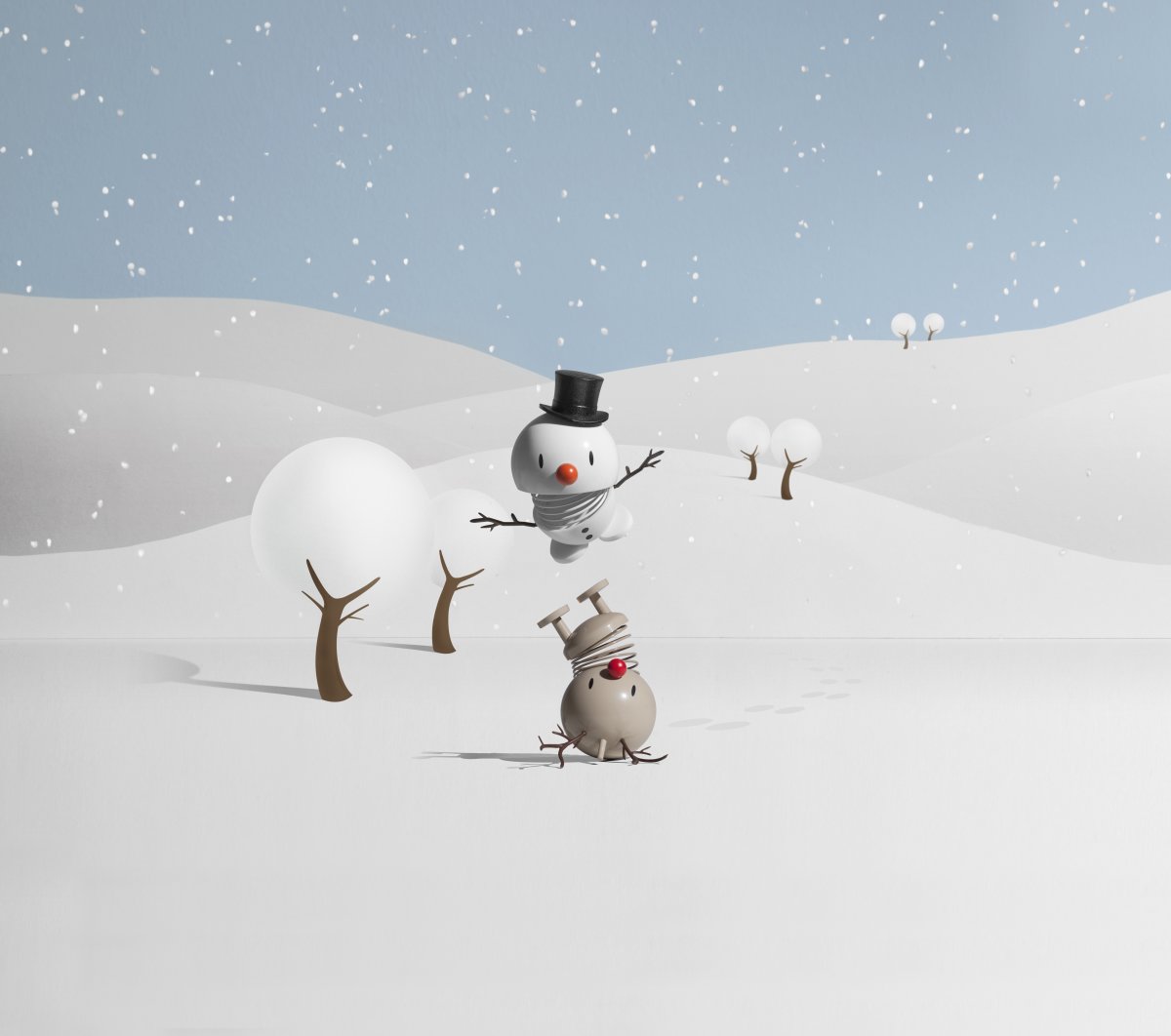 Hoptimist Snowman, Vit, S