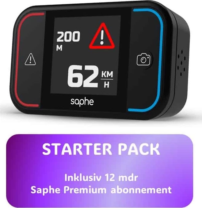 Saphe Drive Pro Trafiklarm startpaket (12 månader)