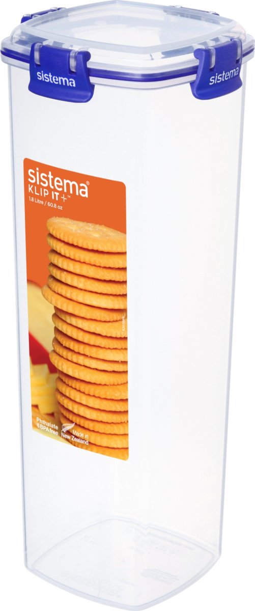 Sistema Klip It+ förvaringslåda för kex, 1,8 liter