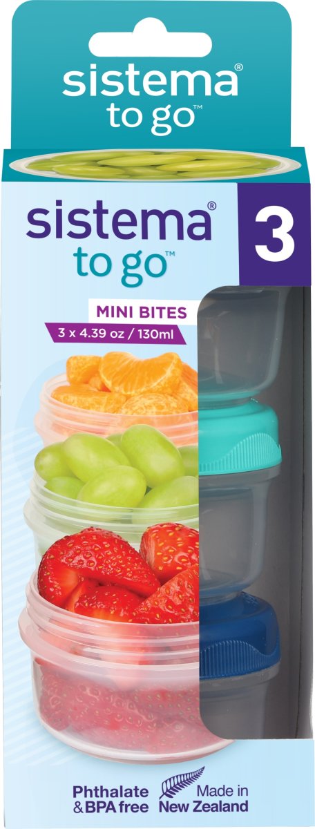 Sistema Mini Bites To Go, 3 st, 130 ml.