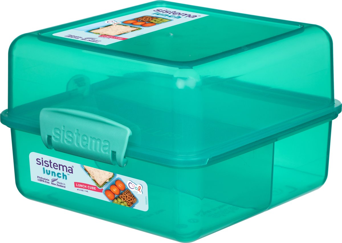 Sistema Lunch Cube matlåda, 1,4 liter, grön