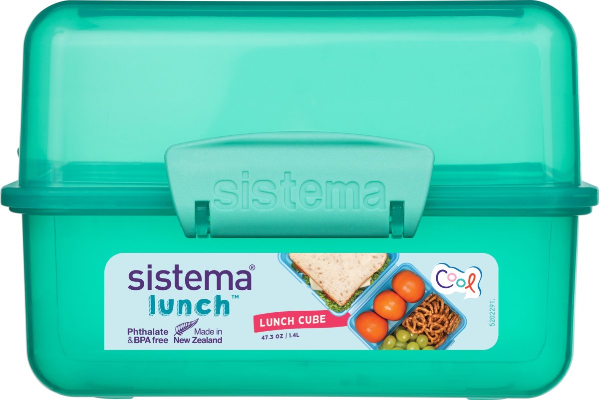 Sistema Lunch Cube matlåda, 1,4 liter, grön