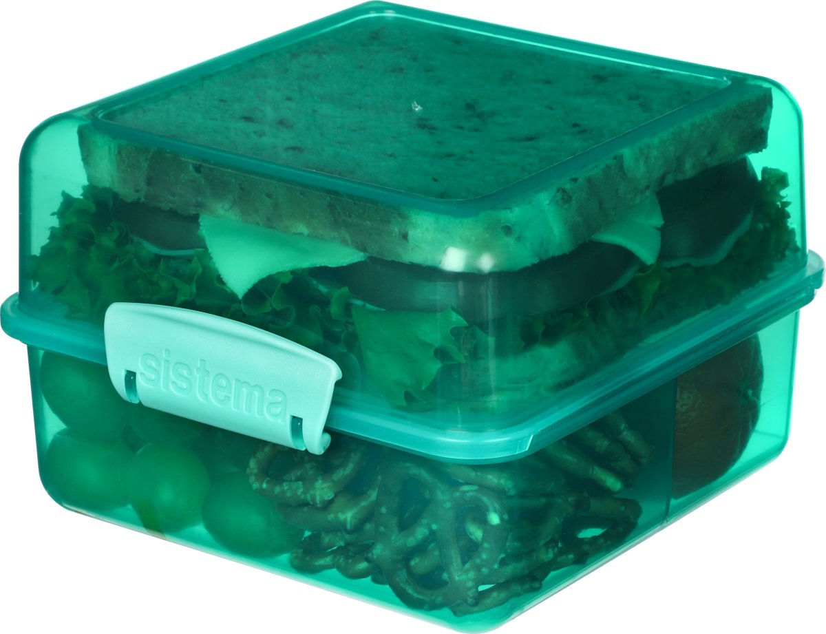 Sistema Lunch Cube matlåda, 1,4 liter, grön