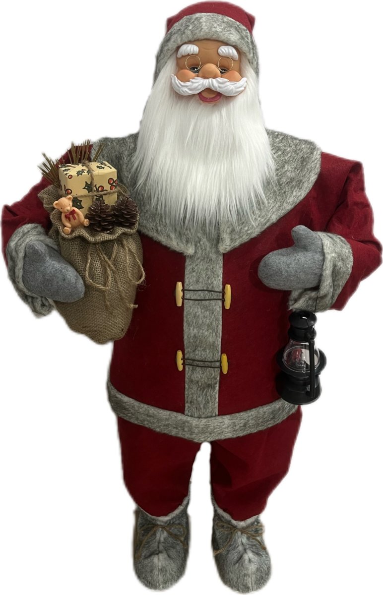 Jultomte m. LED, 120 cm.