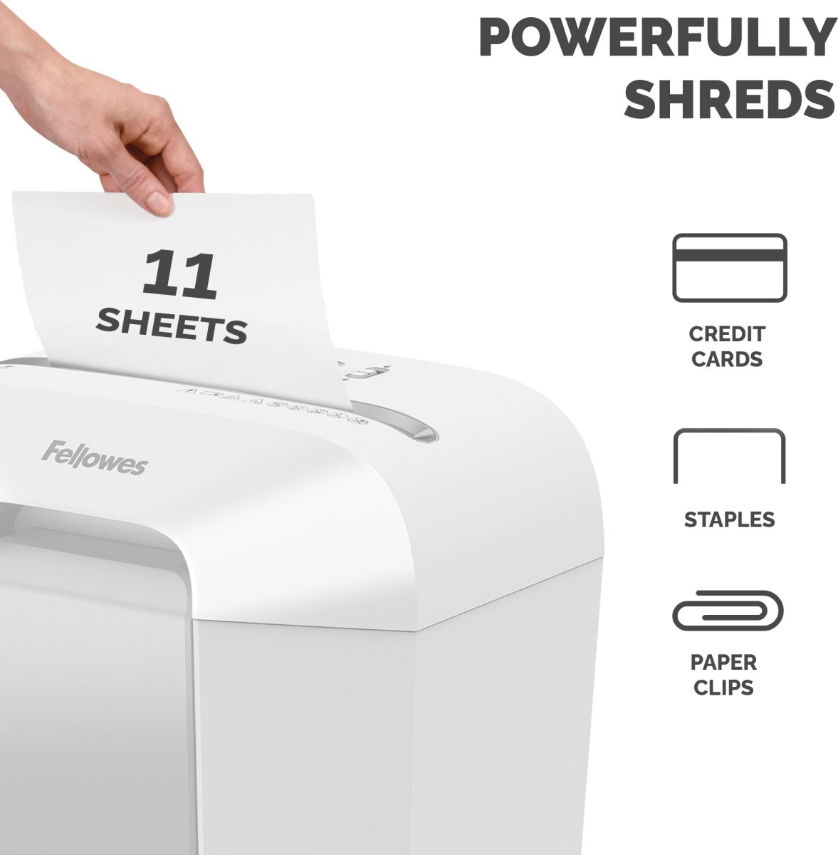 Fellowes Powershred LX70 dokumentförstörare, vit