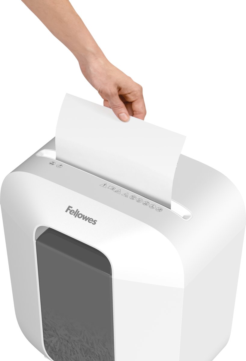 Fellowes Powershred LX25 dokumentförstörare, vit