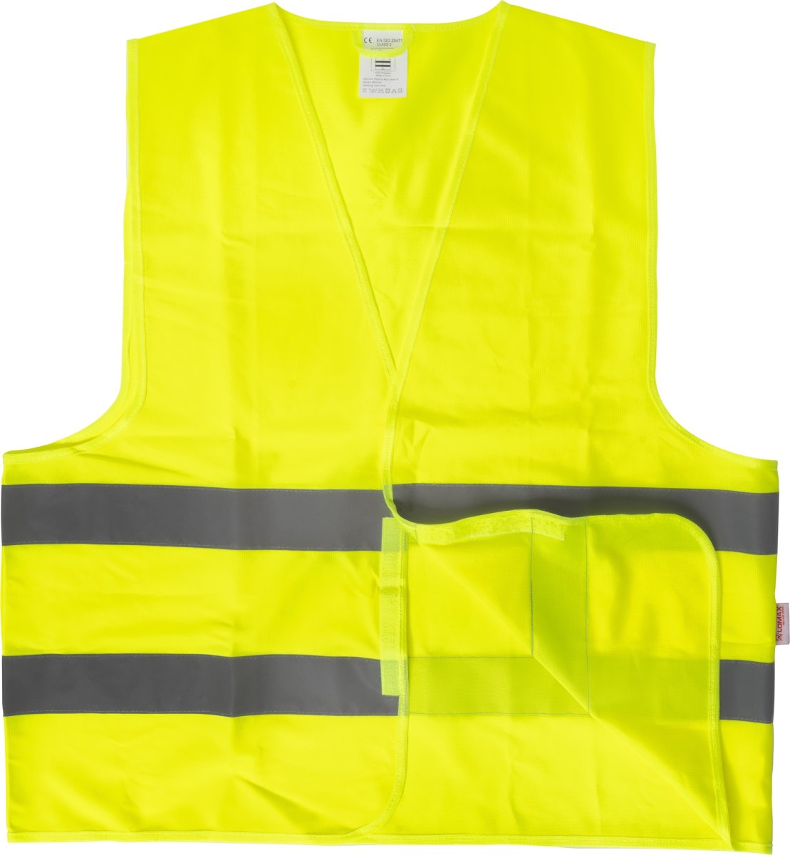 Reflexväst med kardborreknäppning, gul, storlek XL