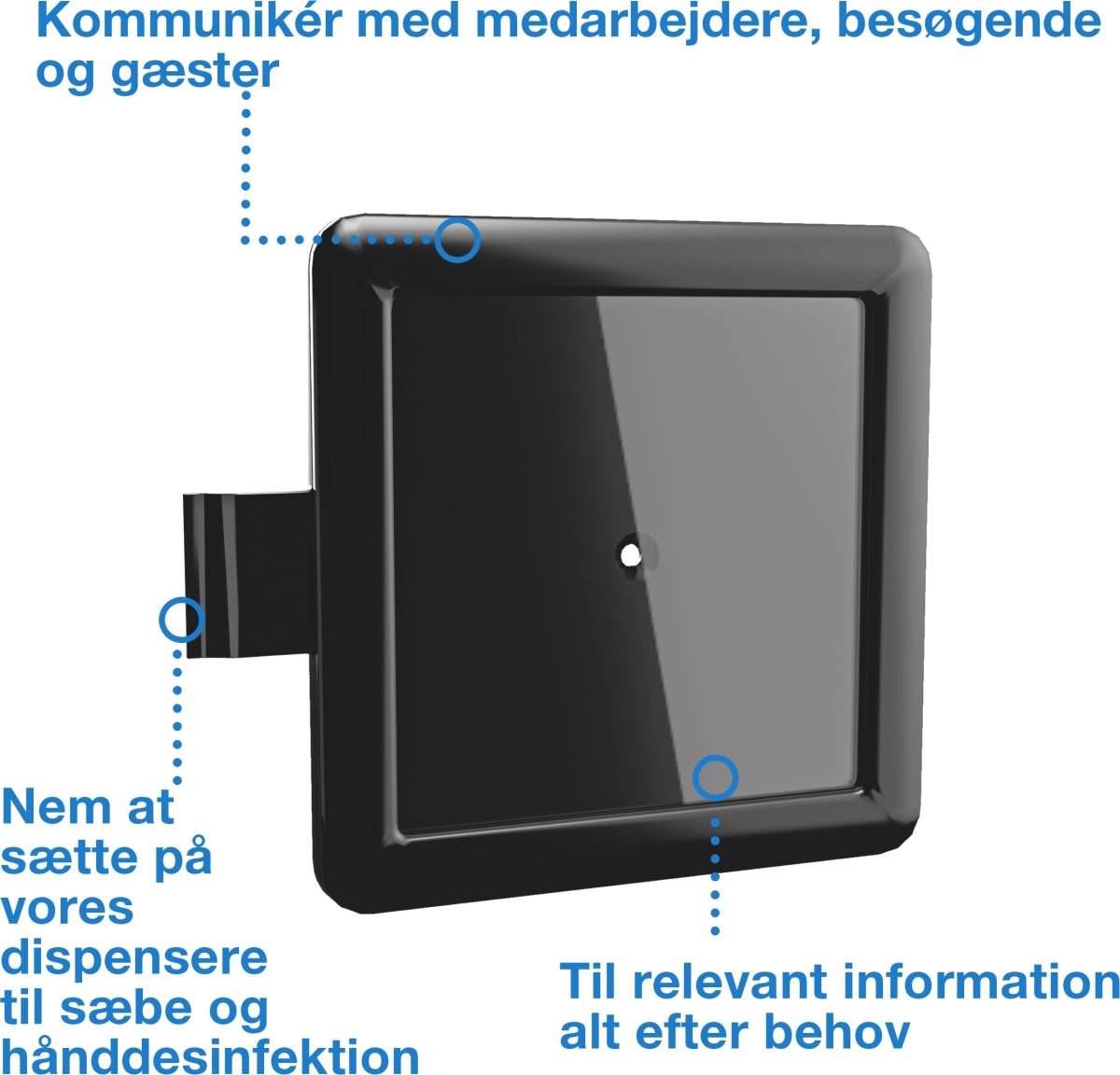 Tork Informationsskylt för handdispenser, svart