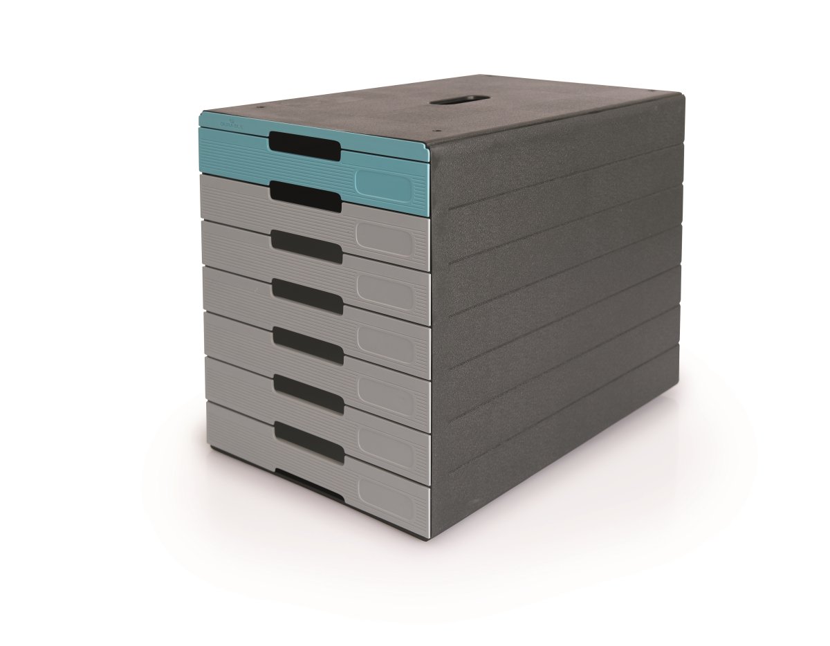 Durable Idealbox Pro lådskåp, 7, Glå/Brrå