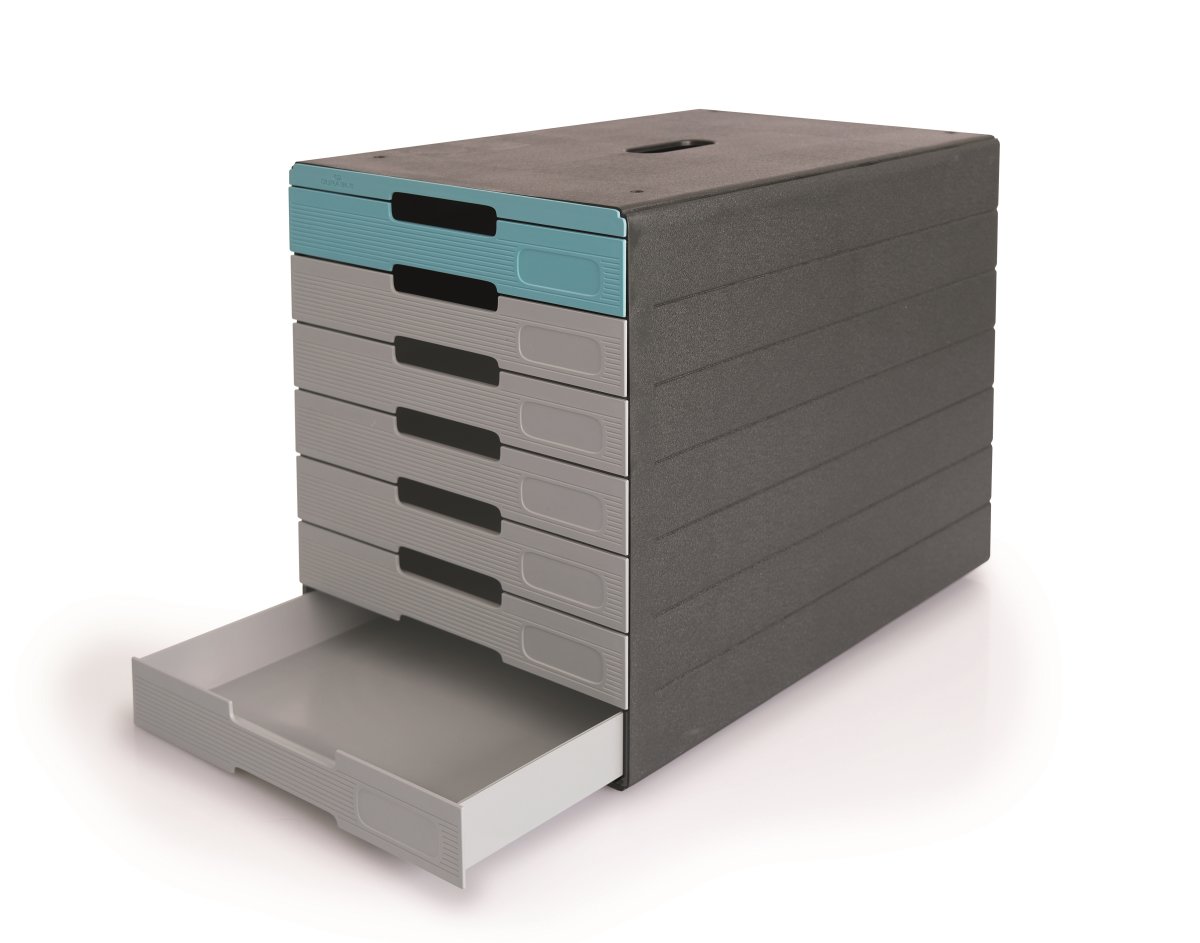 Durable Idealbox Pro lådskåp, 7, Glå/Brrå