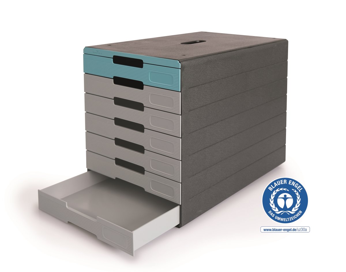 Durable Idealbox Pro lådskåp, 7, Glå/Brrå