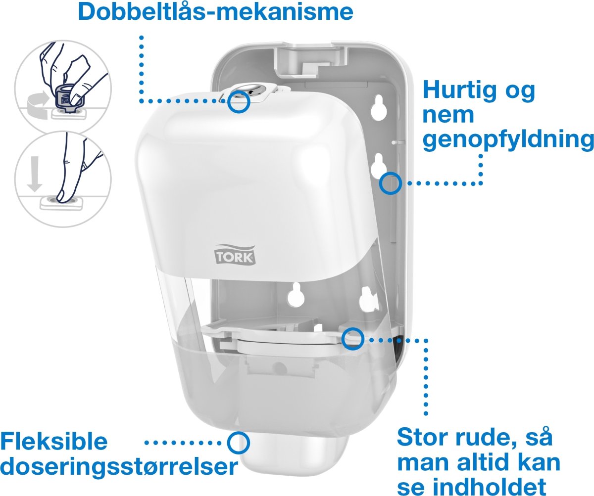 Tork S5 Minidispenser, vit