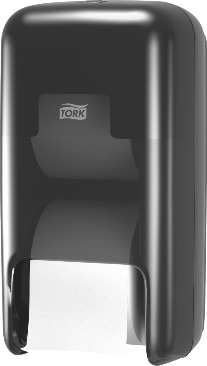 Tork T7 dispenser toalettpap. U/hylsa, Dual, svart