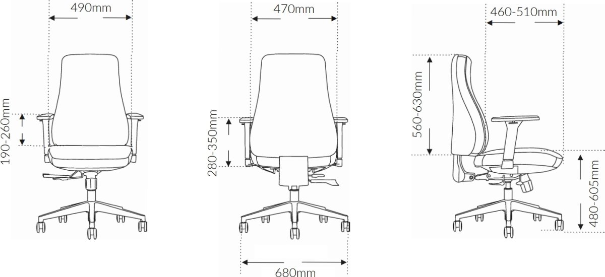 SUN-FLEX® Officechair MB, svart