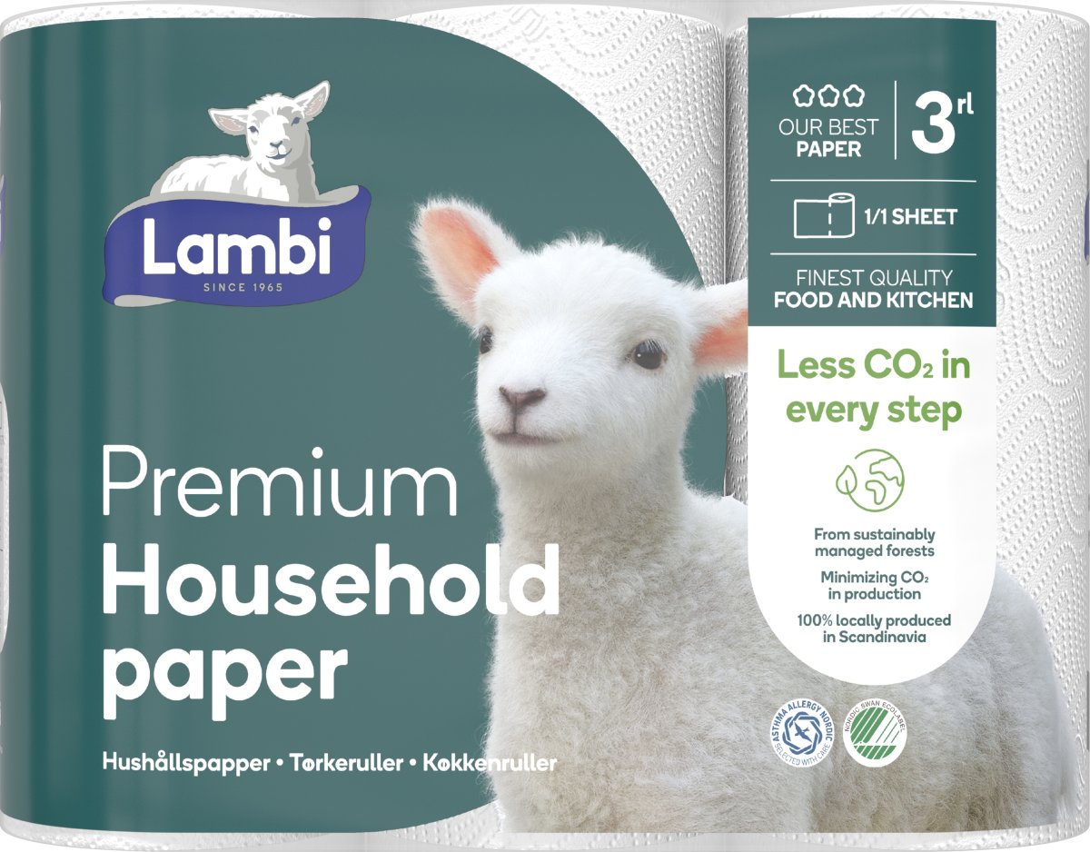 Lambi Köksrullar Premium, 3-lagers, 21 rullar