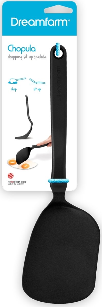 Dreamfarm Chopula stekspade, 29,5 cm, svart