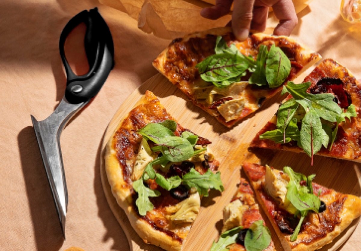 Dreamfarm Scizza pizzaskärare, 30 cm, svart
