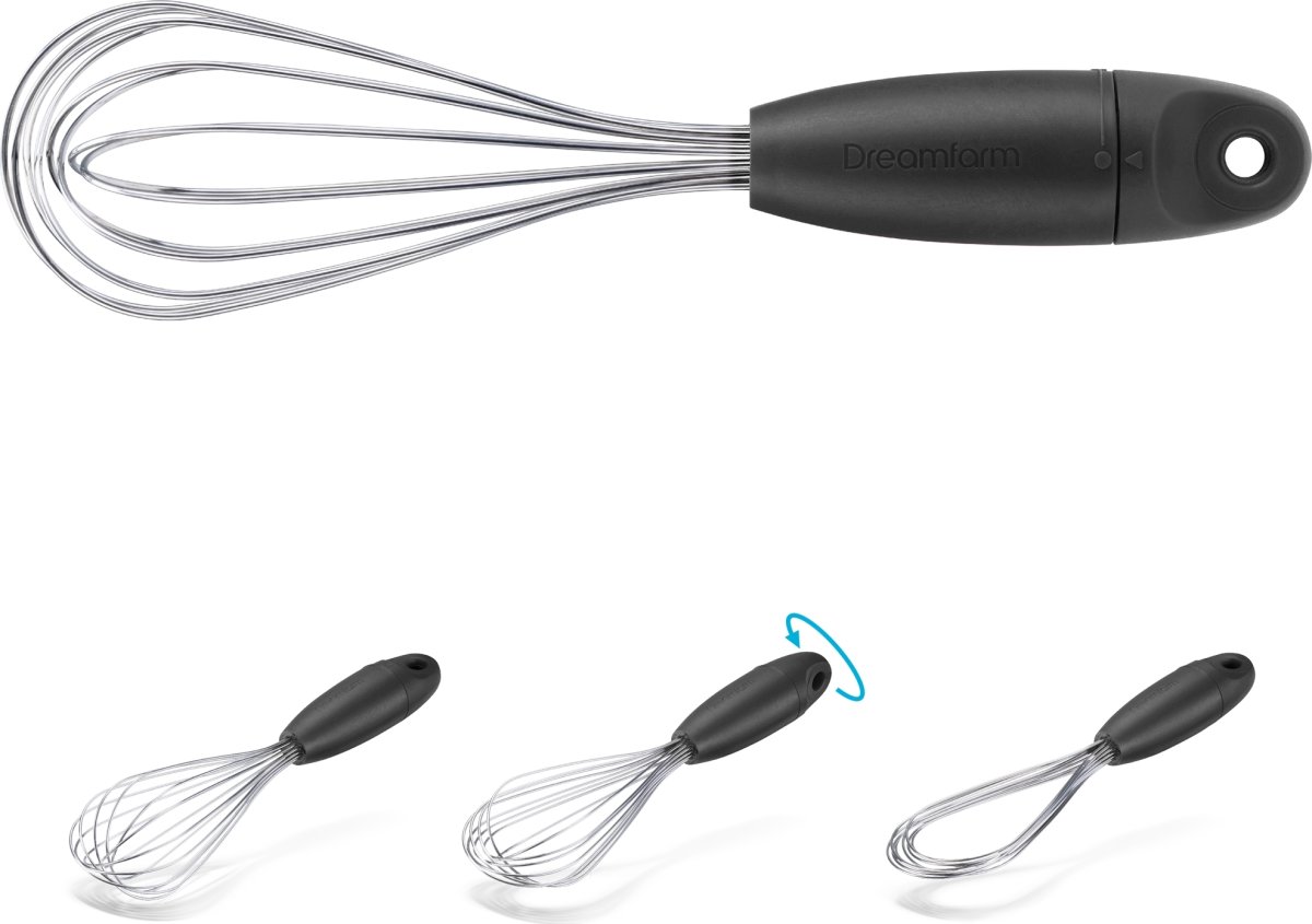 Dreamfarm Mini Flisk visp 23cm, svart