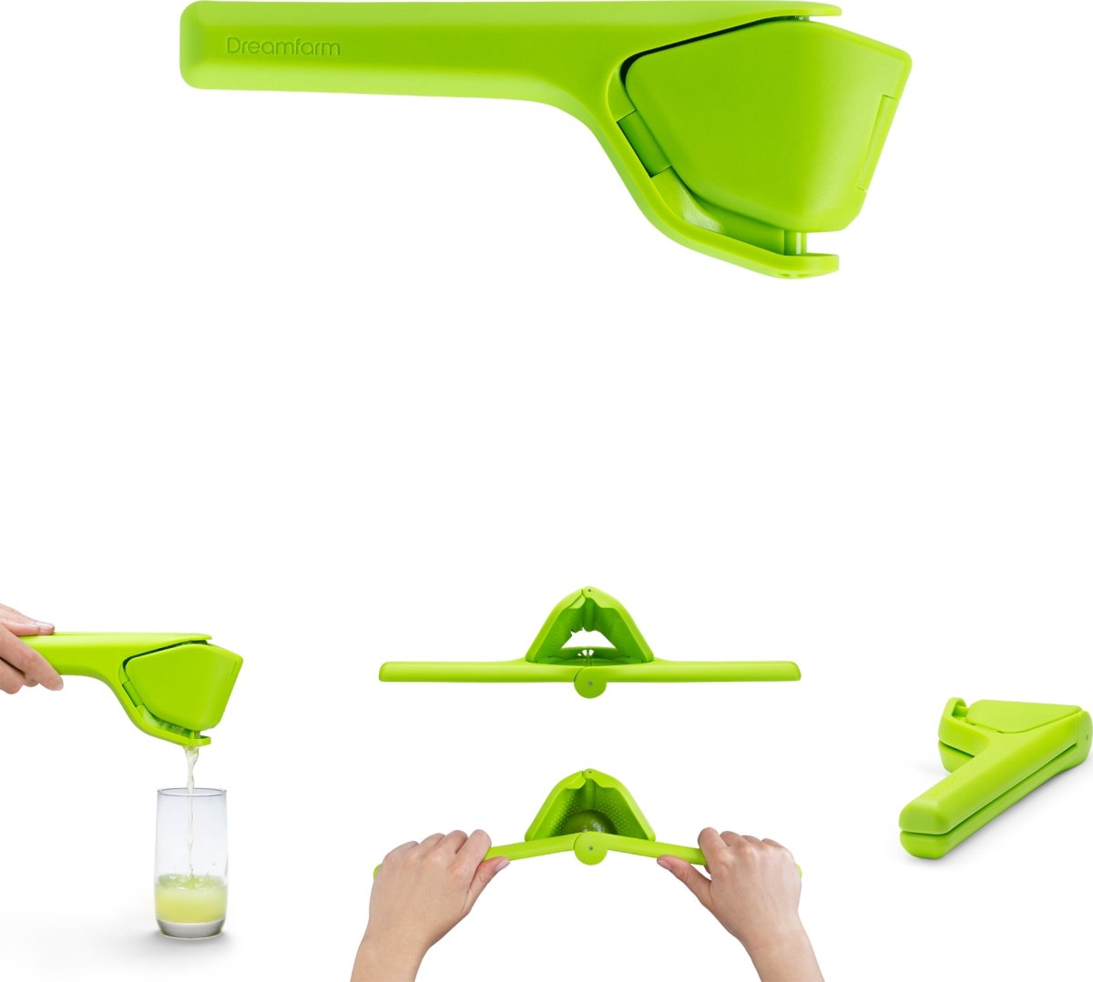Dreamfarm Fluicer limepress, 23cm, grön