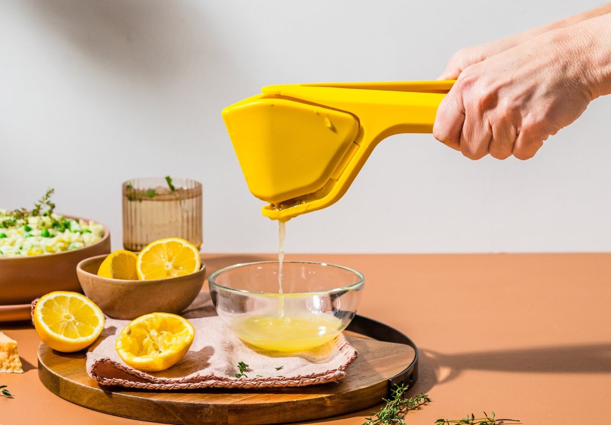 Dreamfarm Fluicer citronpress, 25cm, gul
