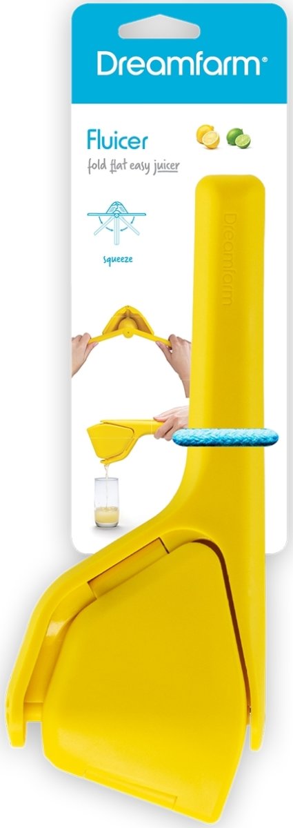 Dreamfarm Fluicer citronpress, 25cm, gul