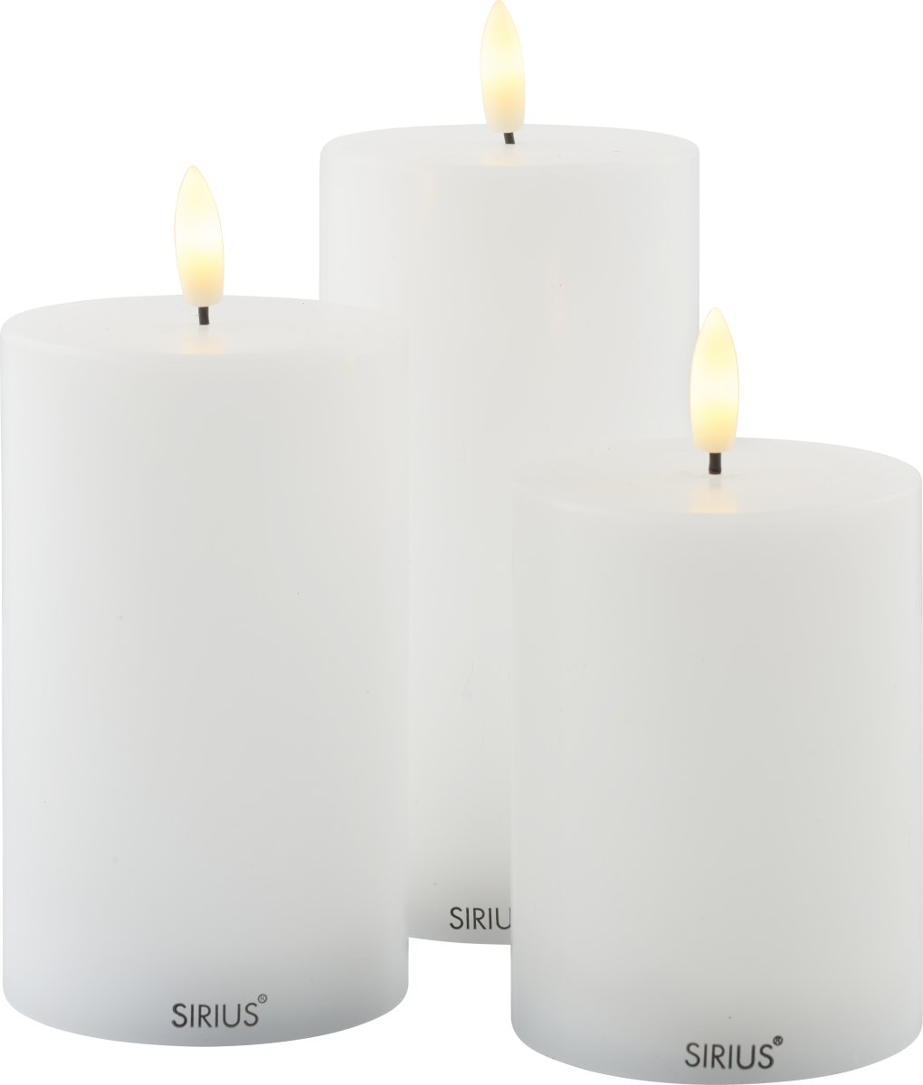 Sille Exclusive LED Ljus, Ø7,5 xH10 / 12,5 / 15cm